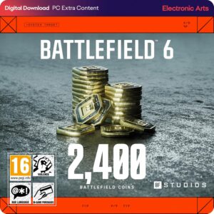 2,400 BF Coins | Battlefield 6 & REDSEC PCWin | Download Code EA App | Video Game | English