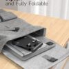 Nulaxy 2 Packs Folding Phone Stand for Desk, Fully Adjustable Mobile Phone Holder Desktop Compatible with iPhone 17 16 15 14 13 12 11 Xs Xr X 8, HUAWEI, Samsung, All Smartphones, Black & Black