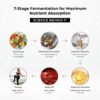 1781651697_7113V4GHb0L._AC_SL1500_.jpg Essence | Daily Fermented Superfood Shot for Gut Health, Immunity & Natural Energy | 16 Organic Ingredient | 7-Stage Cascade Fermentation | Vegan, Non-GMO, Gluten-Free | 0.68 fl oz(7 Bottle)