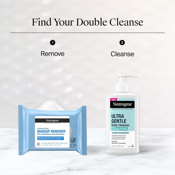 1781806856_71zuS58Q12L._SL1500_.jpg Neutrogena Makeup Remover Towelettes for Face with Micellar Water Daily Alcohol-Free Gently Removes Oil Dirt and Waterproof Makeup in a Simple Fully Plant-Based Cloth, 25 ct