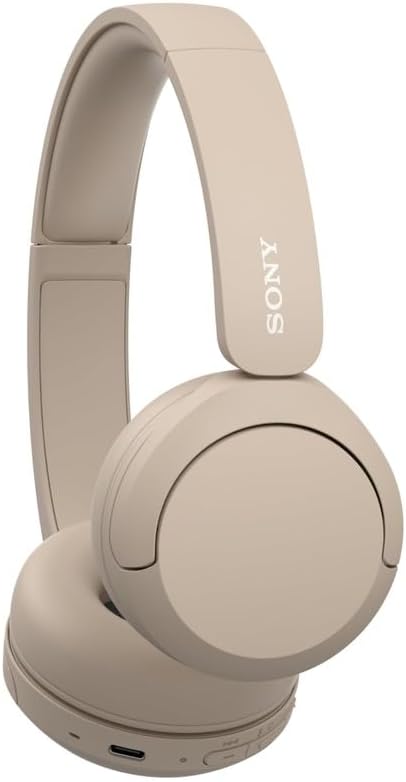 41q0vnVxEaL._AC_SL1000_.jpg Sony WH-CH520 Wireless Headphones Bluetooth On-Ear Headset with Microphone and up to 50 Hours Battery Life with Quick Charging, Cappuccino