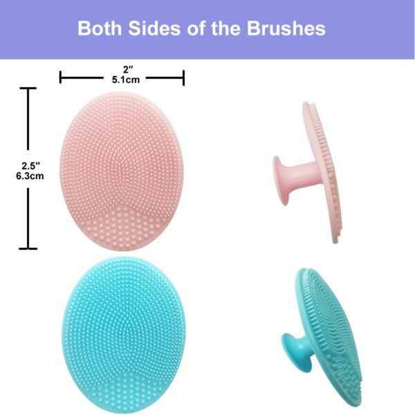 51445O0iWAL._SL1000_.jpg 9-in-1 Face Scrubber Face Cleaning Brushes Super Soft Silicone Cleanser Brush and Facial Cleansing Massager Brush Face Cleansing Brush Set