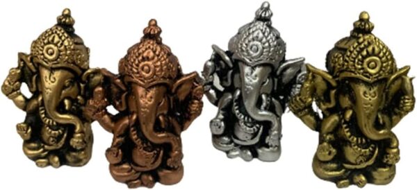 515KjtKM1OL._AC_SL1000_.jpg Satre Online And Marketing Lord Ganesha Statue Set of 4, Figurines of Ganesh Vinayak Idol Decorative Showpiece Home & Temple Decor House Warming Gift Decorative Showpiece