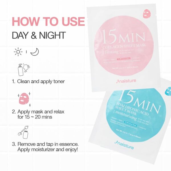 517jkWBIsML._SL1000_.jpg Naisture 15 Min Pamper Me Kit Korean Spa Skincare Gift Set for Women-Head to Toe with Hair, Face, Eye, Hand, & Foot Masks (7 pcs)