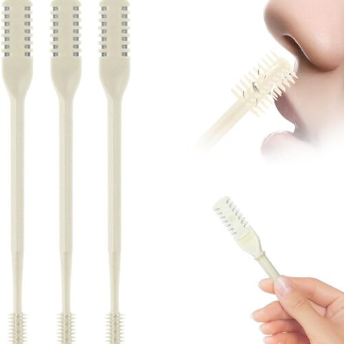 519ppvxqPzL._AC_SL1000_.jpg 3PCS Nasal Hair Cutter Portable Travel Essentials,2026 Nostril Hair Removal Tools Double Sided Indoor Outdoor,360° Rotating 2-in-1 Manual Nose Hair Trimmer for Women Men (Apricot, 3 Pack)