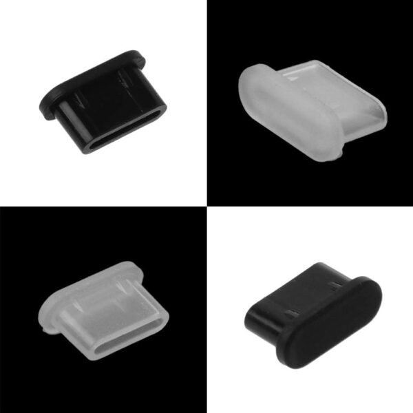 51CN4hwbnVL._AC_SL1024_.jpg Dust Plugs,5PCS Type-C Dust Plug USB Charging Port Protector Silicone Cover for Samsung Huawei Smart Phone Accessories Black