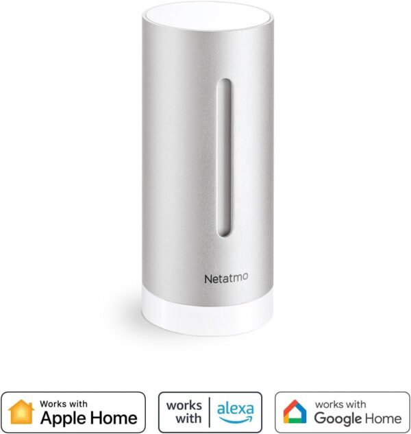 Netatmo Additional Indoor Module for Weather Station, Monitoring Temperature, Humidity and Air Quality (CO2), Smartphone Control, NIM01-WW, Accessory