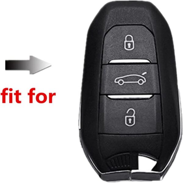 Zinc Alloy Car Key Cover Cases for Peugeot 3008 208 308 508 408 307 4008 for Citroen C4 C4L C3 C6 C3-XR Picasso DS3 DS4 DS5 3 Buttons (A, Matt color)