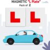 51KzMxYz2TL._AC_SL1400_.jpg Extra Strong 2 Pack L Plates Magnetic For Car, Extra Thick Learner Plates Magnetic, No Melting No Blow Off Easy To Move Without Scratching Painting Off