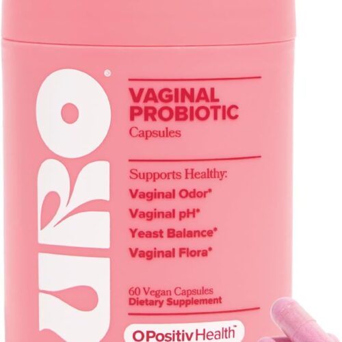 51L1a4u7LnL._AC_SL1080_.jpg O Positiv URO Vaginal Probiotics for Women pH Balance with Prebiotics & Lactobacillus – Vaginal Health Supplement – Support Healthy Vaginal Odor & Flora, 60 Count (Pack of 1), 1 Month Supply