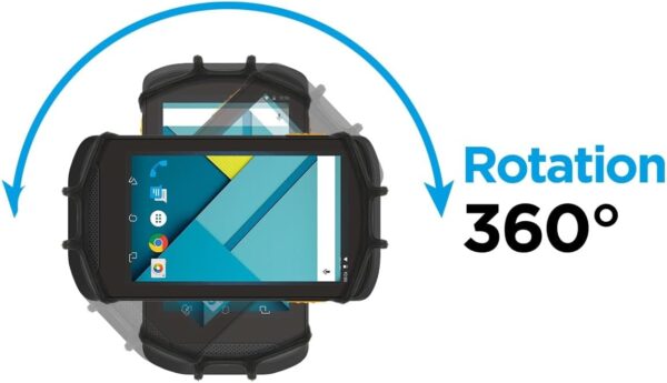51Ng7KRJ9BL._AC_SL1200_.jpg MOBILIS Universal Wrist Armband 4-7" for Mobile Computers & Smartphone, Adjustable, 360° Rotation, Phone Holder Compatible with Zebra, Unitech, Datalogic, Crosscall, iPhone, Galaxy XCover, Pixel