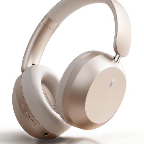 51OMFV5h9nL._AC_SL1500_.jpg Wentronic Y05 Active Noise Cancelling Over Ear Headphones, Bluetooth 5.3 Wireless Headphones with Mic, 48H Playtime, USB-C Fast Charging, Hi-Res Audio, Starlight