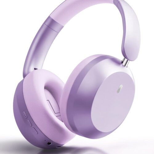 51U9pWPEl9L._AC_SL1500_.jpg Wentronic Y05 Bluetooth Over-Ear Headphones with Active Noise Cancelling, Hi-Res Audio, 48H Playtime, Built-in Mic, Wired/Wireless, Works with iOS, Android & PC, Purple