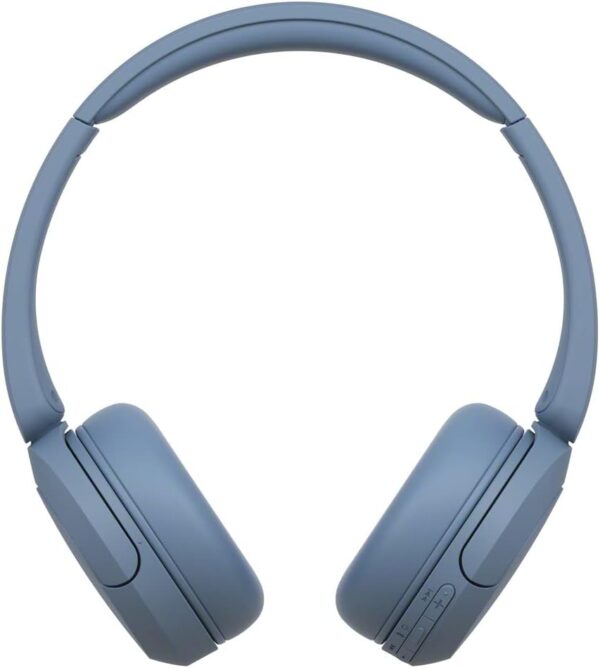 51UBVW9enzL._AC_SL1200_.jpg Sony WH-CH520 Wireless Headphones Bluetooth On-Ear Headset with Microphone and up to 50 Hours Battery Life with Quick Charging, Blue