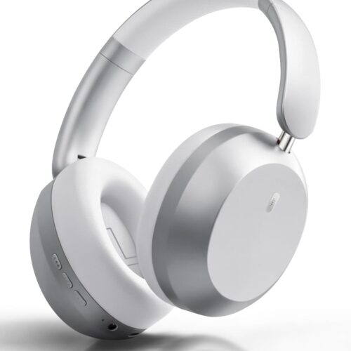 51WsIm8Z6L._AC_SL1500_.jpg Wentronic Y05 Bluetooth Over-Ear Headphones with Active Noise Cancelling, Hi-Res Audio, 48H Playtime, Built-in Mic, Wired/Wireless, Works with iOS, Android & PC, Silver