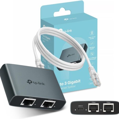 51bhL0tdCyL._AC_SL1080_.jpg NEW TP-Link EH310 Ethernet Splitter, 1 to 3 Gigabit Network Switch,1000Mbps High-Speed Ethernet Switch,Plug and Play,LAN RJ45 Internet Splitter with Ethernet/USB Cable for Router, Laptop/PC, TV, Xbox