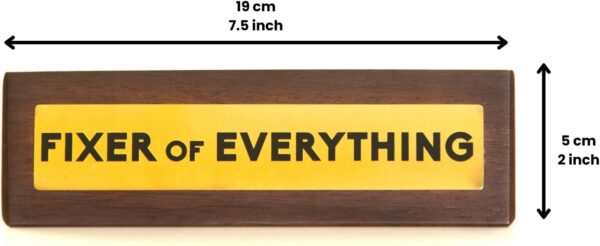 Boxer Gifts Fixer of Everything Novelty Wooden Desk Plaque Sign