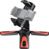 Hama Phone Tripod (Mini tripod with phone holder selfies, rotatable tiltable, landscape and portrait mode, travel tripod, fits smartphones with a width of 5.8 to 8.5 cm, 1/4-inch screw)