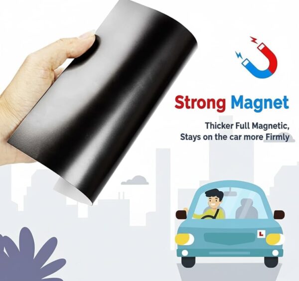 51f84ZAx4L._AC_SL1056_.jpg Extra Strong 2 Pack L Plates Magnetic For Car, Extra Thick Learner Plates Magnetic, No Melting No Blow Off Easy To Move Without Scratching Painting Off