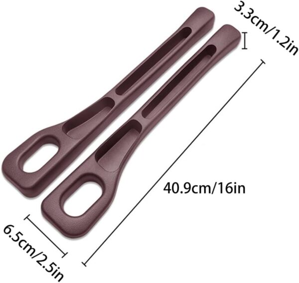 51hI3-D4RYL._AC_SL1010_.jpg 2PC Multifunctional Car Seat Gap Filler, Universal Gap Filler Pad with Phone Holder, Seat Clip Seam Leak Stopper Storage Strip Interior Accessories, for SUV Car Truck Seat (Red)