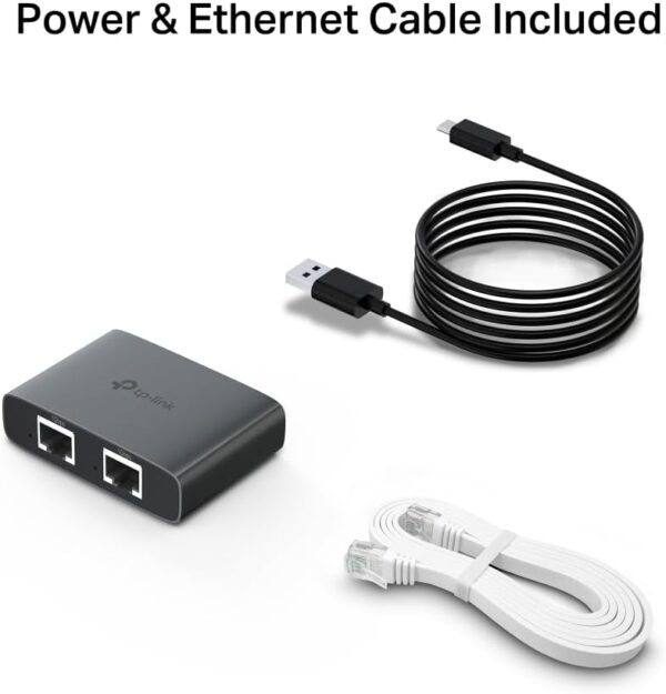 NEW TP-Link EH310 Ethernet Splitter, 1 to 3 Gigabit Network Switch,1000Mbps High-Speed Ethernet Switch,Plug and Play,LAN RJ45 Internet Splitter with Ethernet/USB Cable for Router, Laptop/PC, TV, Xbox