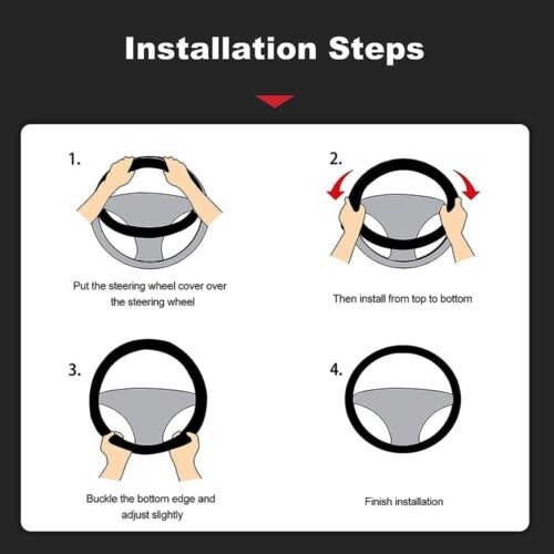 Car Steering Wheel Cover, For Citroen C1 C2 C3 C4 C5 C6 C8 C4L DS3 DS4 DS5 DS6 Steering Wheel Cover Anti-slip Breathable Car Interior Accessories,D-Type-B