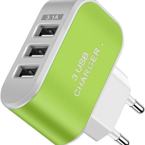 51jwdjwnQfL._AC_SL1500_.jpg Port USB Charger | 3 Light USB Charger Socket | Smart Multiple Ports, Wall Socket Adapter | for Smartphone and Home Devices