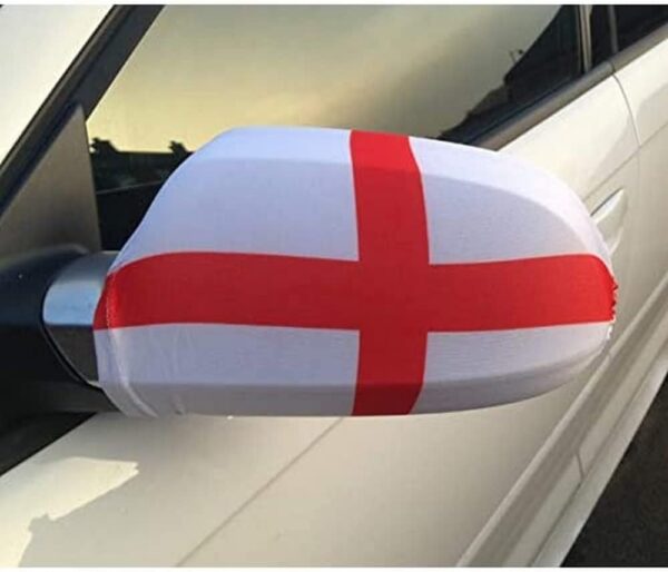 51jygtlh6eL._AC_SL1000_.jpg AZ FLAG - England Car Mirror Flag - 2 Pieces - Polyester and Spandex English Small Flag for Car mirrors - Elastic