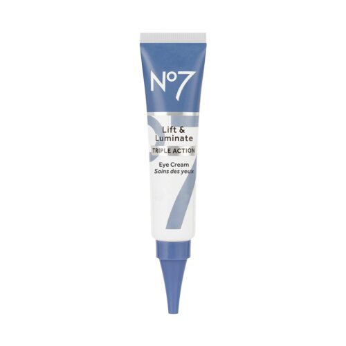 51l70p22gL._SL1500_.jpg No7 Lift & Luminate Triple Action Under Eye Cream - Dark Circles Under Eye Treatment with Vitamin C & Collagen Peptide Technology - Helps Reduce Puffiness, Bags & the Appearance of Wrinkles (0.5 Oz)