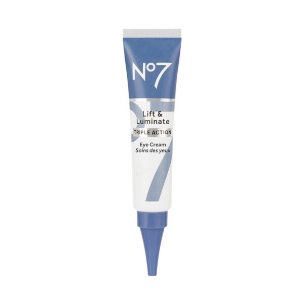 51l70p22gL._SL1500_.jpg No7 Lift & Luminate Triple Action Under Eye Cream - Dark Circles Under Eye Treatment with Vitamin C & Collagen Peptide Technology - Helps Reduce Puffiness, Bags & the Appearance of Wrinkles (0.5 Oz)