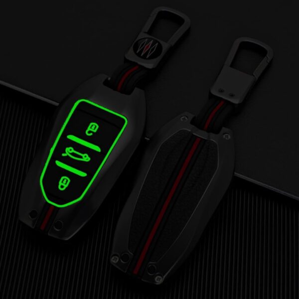 Zinc Alloy Car Key Cover Cases for Peugeot 3008 208 308 508 408 307 4008 for Citroen C4 C4L C3 C6 C3-XR Picasso DS3 DS4 DS5 3 Buttons (A, Matt color)