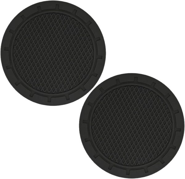 Ram® Universal Car Cup Holder Coasters, Anti-Grip Cup Holders for Car Truck SUV, Pack of 2