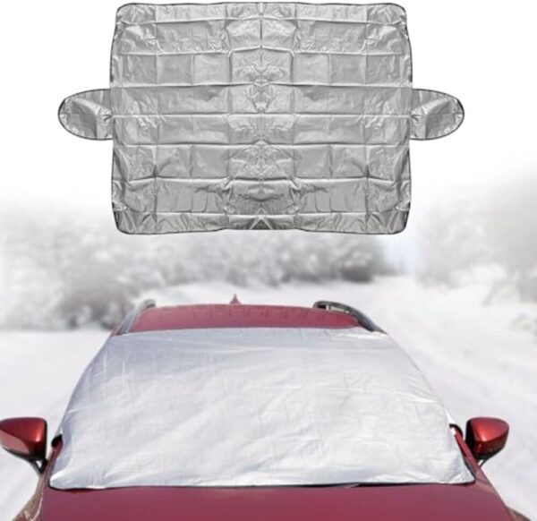 51onDPfAu6L._AC_SL1000_.jpg Goodyear Magnetic Car Windscreen Cover – Protects Against Snow, Frost, and Ice, 4 Powerful Magnets, Double Side Flaps, Silver, 150 x 120 cm