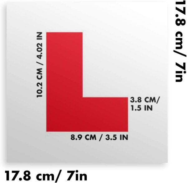 51qNBd-c87L._AC_SL1158_.jpg Haltons by Keplin Magnetic L & P Plates for Car – Pack of 4 PVC 1.3 mm Thick Road Legal Learner & Provisional Plates– Full Magnetic Backing, UK DVSA Compliant 17.8 × 17.8 cm