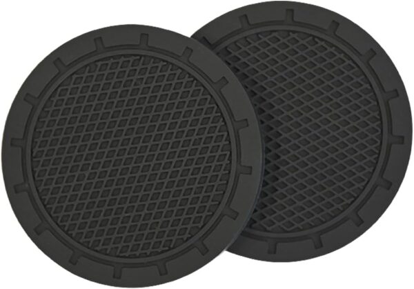 Ram® Universal Car Cup Holder Coasters, Anti-Grip Cup Holders for Car Truck SUV, Pack of 2