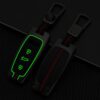 51uI2rRBQML._AC_SL1001_.jpg Happyit Zinc Alloy Car Key Cover Cases for Audi A6L A7 A8 Q8 Etron C8 D5 3 Buttons Remote Control Accessories Holder Shell Skin