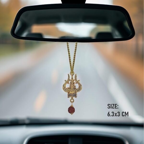 51wOT2MRZuL._AC_.jpg The Great Indian Store Metal Shiva Trishul Car Hanging Accessories, Maha dev Hanging Ornament Idol for Car, Good Luck/Gifting Pack of 2 (2, Shiva Trishul)