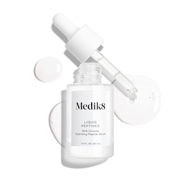51xD5a-oMPL._SL1500_.jpg Medik8 Liquid Peptides - Multi Peptide Face Serum For Women and Men - Smooths Wrinkles and Fine Lines - Hydrating Serum - 1.0 oz