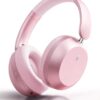 Wentronic Y05 Bluetooth Over-Ear Headphones with Active Noise Cancelling, Hi-Res Audio, 48H Playtime, Built-in Mic, Wired/Wireless, Works with iOS, Android & PC, Pink