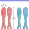 51yA8ZBsyyL._SL1200_.jpg 9-in-1 Face Scrubber Face Cleaning Brushes Super Soft Silicone Cleanser Brush and Facial Cleansing Massager Brush Face Cleansing Brush Set