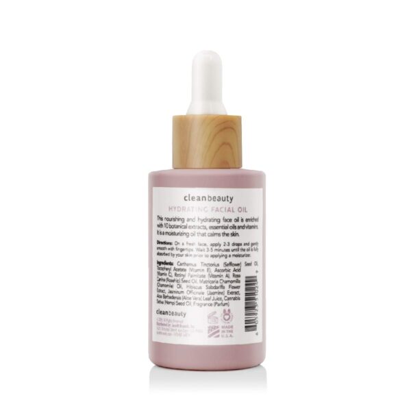 51za6ztJOL._SL1200_.jpg Clean Beauty Hydrating Rose Petal Facial Oil with Rosehip Oil & Vitamin E, Reduce Fine Lines & Dark Spots, Moisturize & Nourish, USA Made (1.83 fl oz)