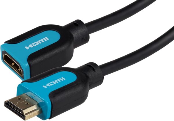 61-9oSCIaVL._AC_SL1500_.jpg Maplin HDMI Extension Cable 3m, 4K 30Hz Male to Female Adapter, Ultra HD High Speed, ARC/HDR/3D, Ethernet, Compatible with TVs, Monitor, PS4/5, Xbox, Projector, Soundbar, Sky Box, PC, Laptop, Apple TV