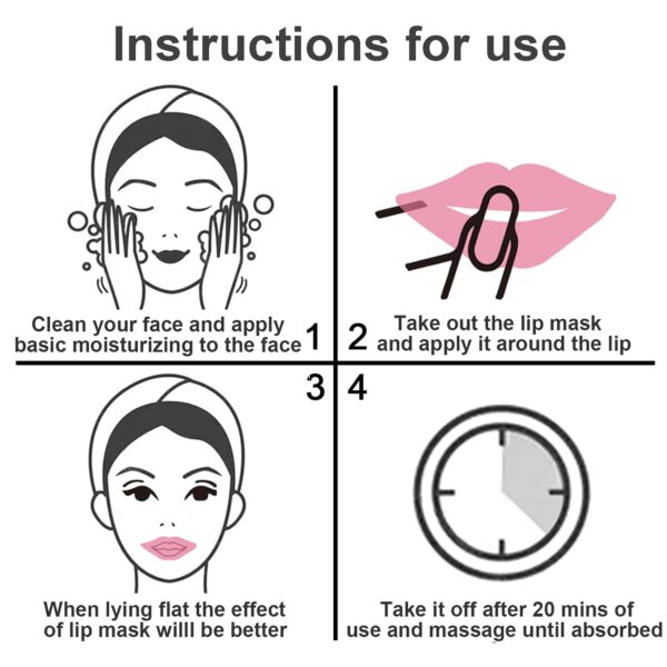 610vvDCOc4L._SL1500_.jpg 30 PCS Moisturizing Collagen Lip Mask Crystal Mouth Care Pads Mask for Moisturizing & Reducing Chapped, Smoothing Fine Lines Lip Patches with Moisture Essence for Gifts