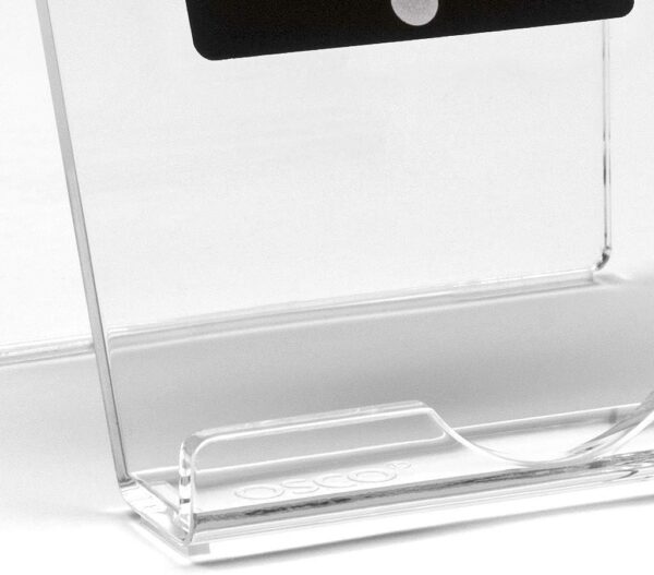 611EPKJvizL._AC_SL1025_.jpg Osco Clear Acrylic Smartphone Dock Stand, Elegant Desk & Bedside Holder with Glass-Look Finish, Universal Mobile Compatibility, Non-Slip Feet, Compact 9×8.5×7.2 cm