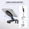 NEEWER Continuity Camera Mount for Desktop Monitor, Magnetic Tri Fold Desk Phone Webcam Holder with Arca Type Base, Compatible with MagSafe iPhone iMac Apple TV 4K Desktop Mac Laptop Samsung, SP08