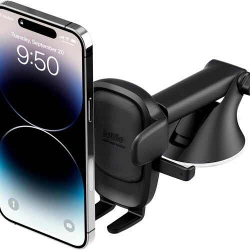 612zyhPZCOL._AC_SL1500_.jpg iOttie Easy One Touch 6 Universal Car Mount Dashboard & Windshield Suction Cup Phone Holder for iPhone Samsung, Google, All Smartphones