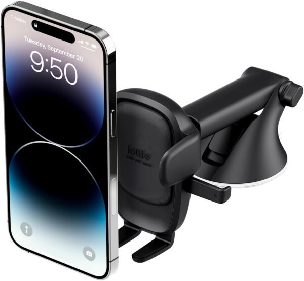 612zyhPZCOL._AC_SL1500_.jpg iOttie Easy One Touch 6 Universal Car Mount Dashboard & Windshield Suction Cup Phone Holder for iPhone Samsung, Google, All Smartphones