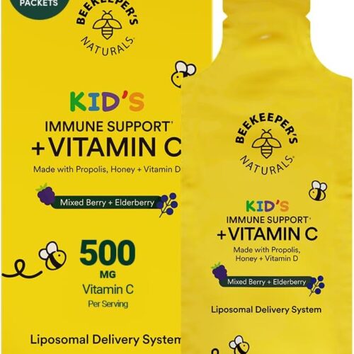Beekeepers Naturals Kids Propolis + Vit C Liposomal 12ct, 12 CT