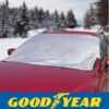 614TgdFnUcL._AC_SL1000_.jpg Goodyear Magnetic Car Windscreen Cover – Protects Against Snow, Frost, and Ice, 4 Powerful Magnets, Double Side Flaps, Silver, 150 x 120 cm