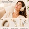 Wentronic Y05 Active Noise Cancelling Over Ear Headphones, Bluetooth 5.3 Wireless Headphones with Mic, 48H Playtime, USB-C Fast Charging, Hi-Res Audio, Starlight